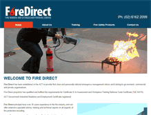 Tablet Screenshot of fire-direct.com.au